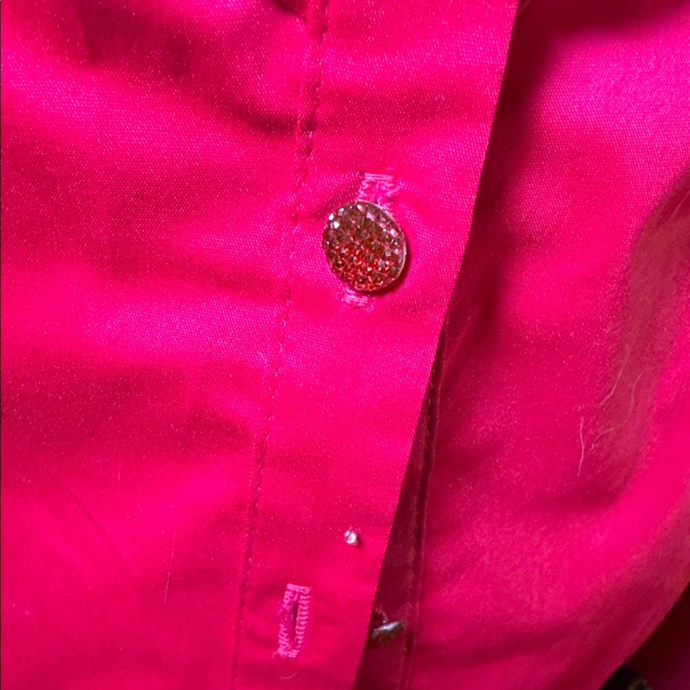 Women's Ruffled Pink Blouse - Picture 4 of 8